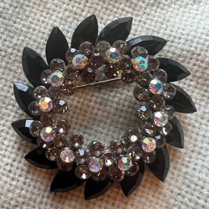 Vintage Floral Wreath Brooch